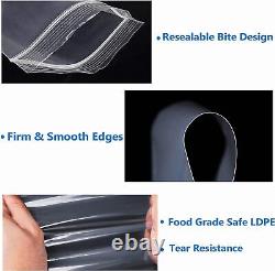 Reusable Plastic Grip Clear Zip Lock Self Resealable Mini Grip Seal Poly Bags UK