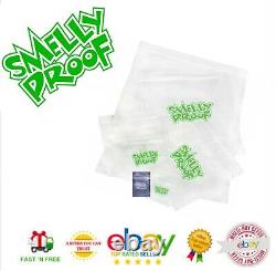 SMELLY PROOF BAGS baggies ODOUR FREE Food Bag AIR TIGHT zip lock STASH reusable