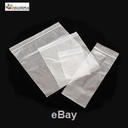 Strong Heavy Duty Resealable Clear Plastic Plain Grip Seal Bags