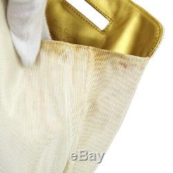 Salvatore Ferragamo Gancini Chain Shoulder Bag Clear Plastic 215263 BT17403