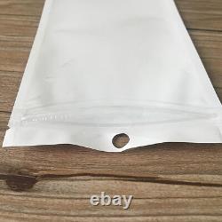 Seal White Clear Plastic Bags Resealable Hang Hole Pouch For Accessory