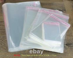 Self Adhesive Peel and Seal Plastic Bag OPP Clear Display, Garment, Card, Jewellery