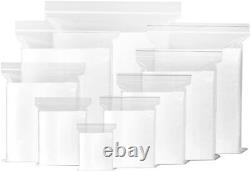 Self Resealable Clear Grip Seal Bags 25mu Polythene Poly Plastic Zip Lock Bags