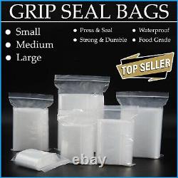Self Resealable Clear Polythene Poly Plastic Zip Lock 3.5 X 4.5