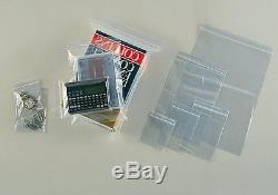 Self Seal Grip Bags Poly Plastic Resealable Polythene Lock Mini Clear All Sizes