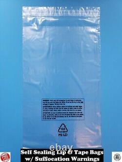 Self Sealing Plastic Bags Suffocation Warning Clear Lip & Tape 1.5 mil Amazon