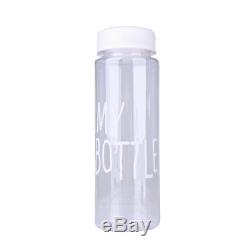 Simple Portable My Bottle Sport Plastic Fruit Juice Water Cup 500ML + Canvas Bag