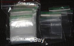 Small Clear Button Bags Polythene Plastic Seal Resealable Zip Reuse Top Choice
