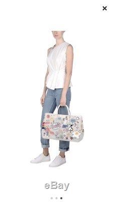 Sold out! Anya Himdmarch Sticker plastic tote Bag, leather handles