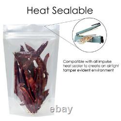 Stand Up Pouch Clear Pouch Sealable Zip Lock Grip Heat Seal Food Packaging Pouch
