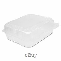 Staylock Clear Hinged Container, Plastic, 8 3/10 x 7 4/5 x 3, 125/Bag, 2BG/CT