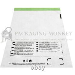 Strong 100% Recyclable Clear Mailing Bags Mailers Postal Bags All Sizes/qty's