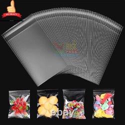 Strong Clear Cellophane Bags Display Garment Self Adhesive Peel Seal Plastic OPP