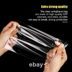 Strong Clear Cellophane Bags Display Garment Self Adhesive Peel Seal Plastic OPP