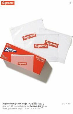 Supreme Ziploc Bags (Box of 30 Count) Free Same Day Ship Pack of 10 Boxes
