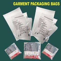 T-shirt Garment Bags Clothing Cover Clear Polythene Polypropylene Textile Bag