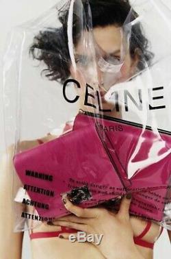 THE CELINE SOLO PVC RUNWAY 2018 CLEAR PLASTIC BAG TOTE, Phoebe Philo Icon