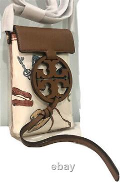 TORY BURCH Miller clear printed phone crossbody bag Bon Voyage fits iphone 11pro