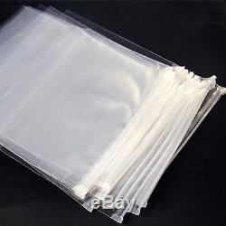 Transparent Clear Storage Packaging Bags Zipper Lock Plastic Resealable Pouch