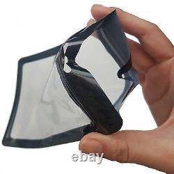 Transparent packaging ziplock bags Clear plastic Mylar hole Retail Zip Lock foil