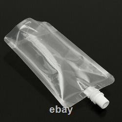 UK 5-500PCS Plastic Stand-up Drink Bags Spout Pouch For Liquid Juice Milk LOT