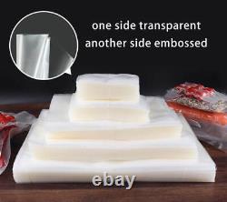 Vacuum Sealer Food Storage Bags Textured Strong Pouches Seal Embossed Vac x 100