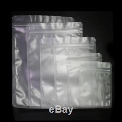Various QTY Flat Frosted Round Corner Poly Plastic Ziplock Bag Outer Size 5.5x8