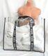 Victorias Secret Pink Clear Extra Large Jelly Tote Travel Beach Bag Nwt