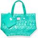 Victorias Secret Pink X Lg Clear Aztec Jelly Tote Beach Bag Withwallet Duffle Nwt