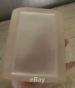 Vintage Salesman Sample Small 4.5 Frosted Clear Lucite Purse Plastic Hand Bag