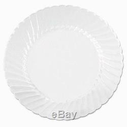 WNA CW10144 Classicware Plates, Plastic, 10.25 in, Clear, 18/Bag, 8 Bag/Carton