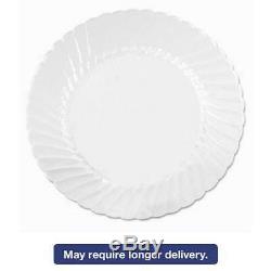 WNA Classicware Plates, Plastic, 10.25 in, Clear, 18/Bag, 8 Bag/C 007450621021