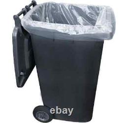 Wheelie Bin Liners 240L Black Standard Size Refuse Sacks Clear Bags Rubbish Bags