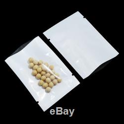 White Clear PP Packaging Bags Reclosable for Zip Plastic with Hang Hole Lock Bag