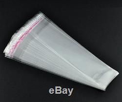 Wholesale Clear Self Adhesive Resealable Grip Seal Plastic Bags 16x3.5cm