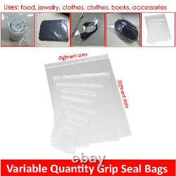Wholesale Grip Self Press And Seal Zip Lock Bags Plastic Clear Bag Food Saver
