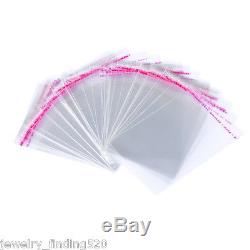 Wholesale Lots Clear Self Adhesive Seal Plastic Bags 11x6cm Usable Space 9x6cm