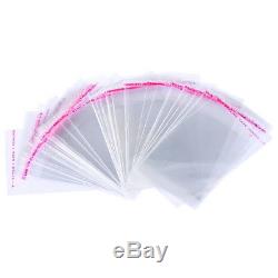 Wholesale Mixed Lots Clear Self Adhesive Seal Plastic Bag 6x10cm Usable 8x6cm