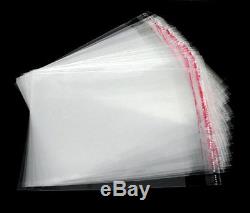 Wholesale Resealable Mini Grip Clear Self Adhesive Seal Plastic Bags 12x9cm