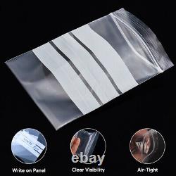 Write on Panel Resealable Plastic Grip Seal Bags Small to Large All Sizes