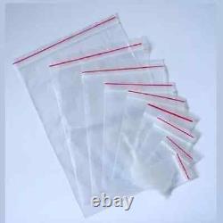 ZIP LOCK BAGS All Sizes Clear Plastic Sealing Resealable Reusable High Quality