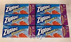 ZIPLOC Vacuum Bag Refills Quart Size Freezer 72 Bags BRAND NEW For Use With Pump