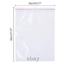 Zip Lock Bags Resealable Plastic Packaging Poly 200Pcs 4x6 10x15 Jewelry Clear