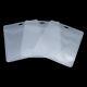 Zip Lock White Clear Hang Hole Plastic Bags Jewelry Storage Packaging Pouches