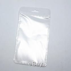 Zip Lock White Clear Plastic Packaging Retail Bags Reclosable Hang Hole Pouches