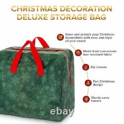 Zip Up Christmas Tree Storage Bag Xmas Decorations Lights Festive Organiser Sack