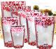 Ziplock Zipped Reclosable Plastic Red Clear Bags Stand Up Matte Printing Pouches