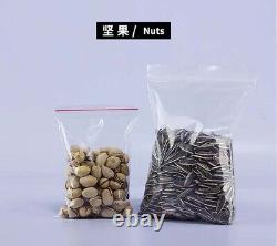 Zipper Bags Grip Seal Bags Clear Resealable Plastic Food Grade Storage Bags